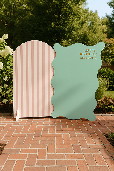 Candy Stripe & Wave Backdrop