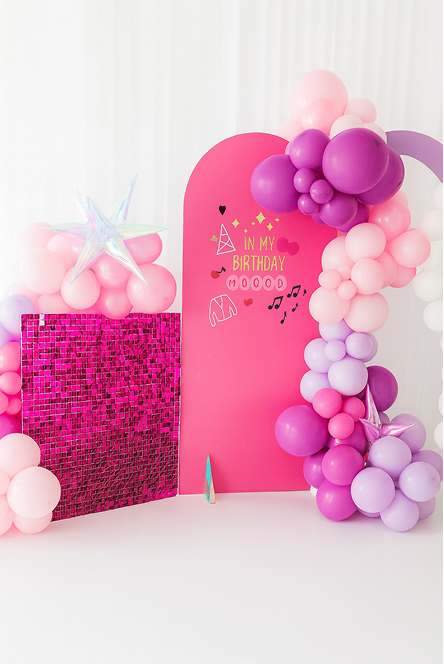 Custom Shimmer + Arch Backdrop