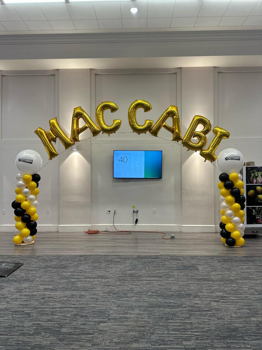 2 Towers w/ Helium Letters