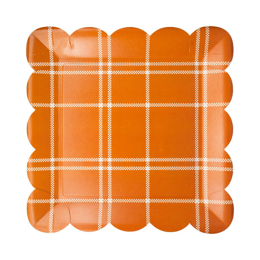 GBL1243 - Rust Windowpane 10" Paper Plate