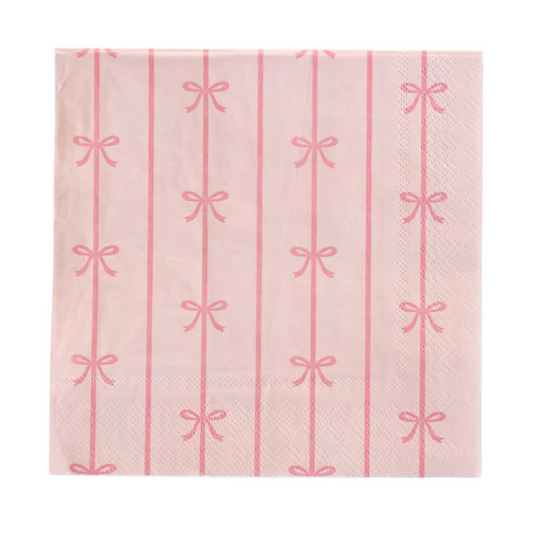 Petal Pink Signature Bow Napkins