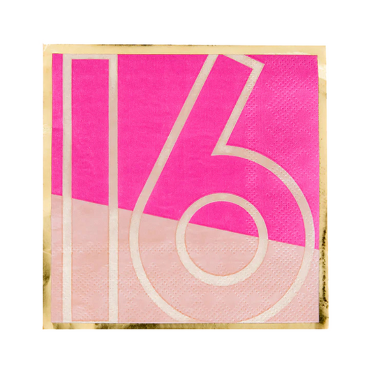 Milestone Sweet "16" Napkins
