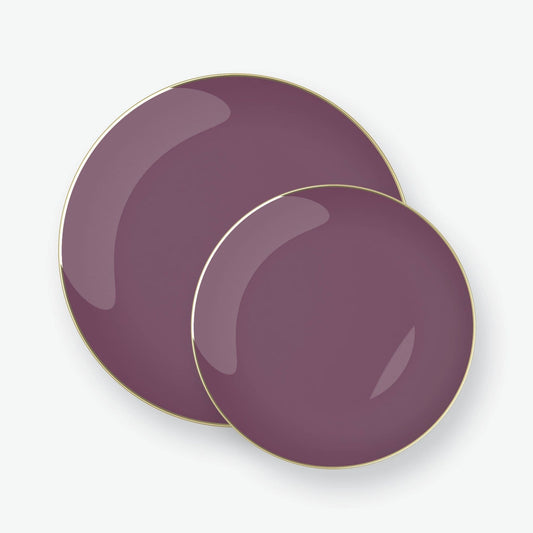 Purple Gold Plates
