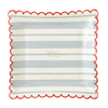 Striped Scallop Paper Plates