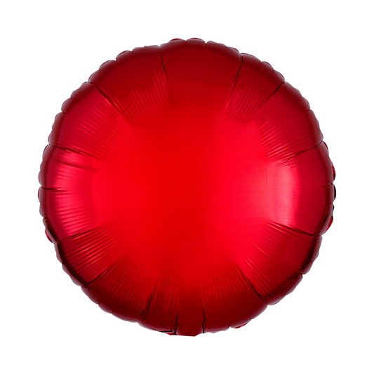 Metallic Red Circle Balloon