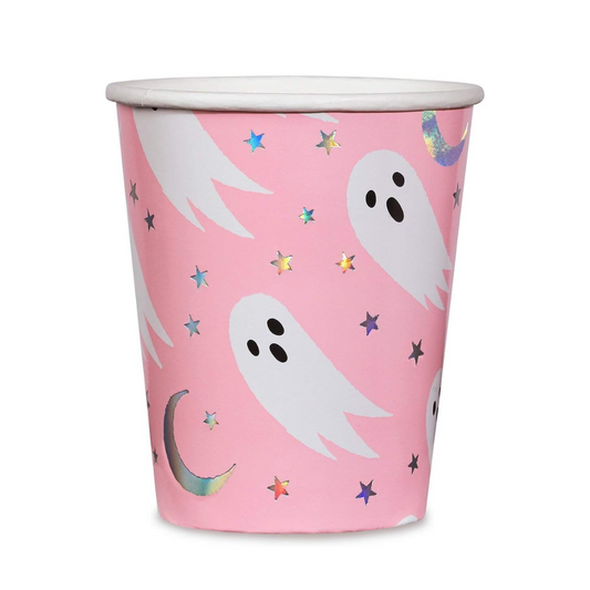 Ghost & Stars Pink Party Cups