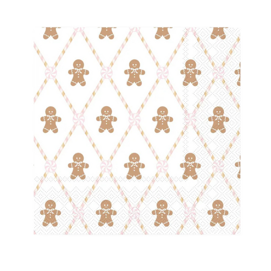 Pink Gingerbread Large Napkins