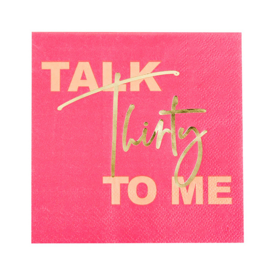 Milestone "Talk Thirty to Me" Napkins