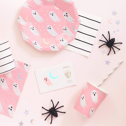 Ghost & Stars Pink Party Cups
