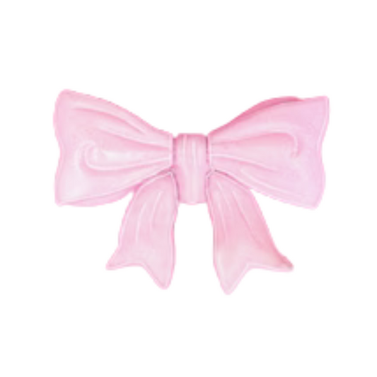 Pink Glitter Bow Christmas Tree Topper