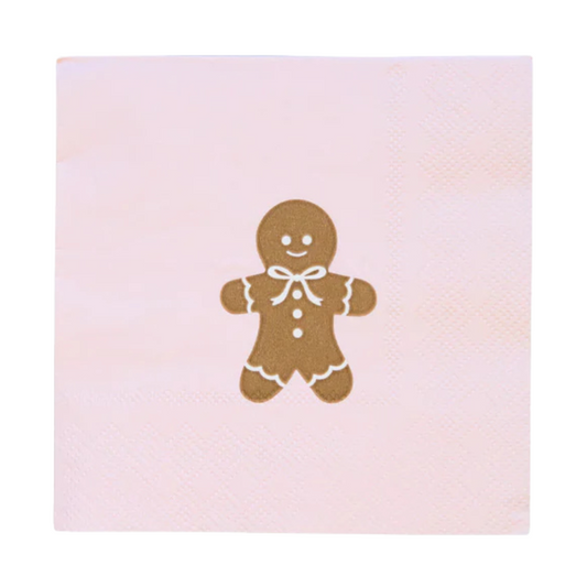 Pink Gingerbread Napkins
