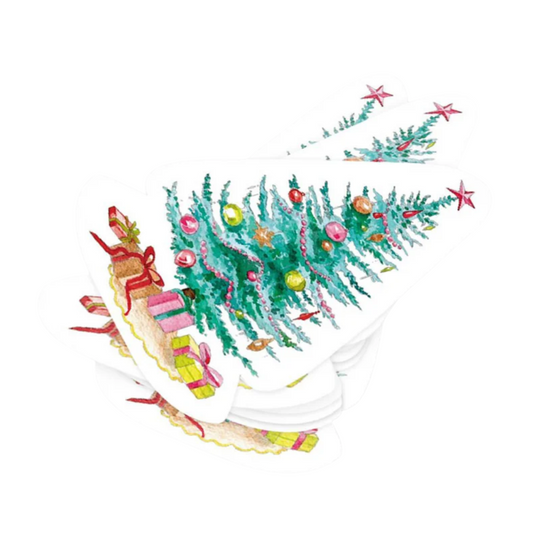 Vintage Christmas Tree Napkins