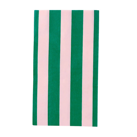 Pink & Green Cabana Stripe Towels