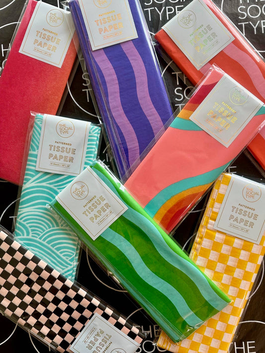 Grape Jelly Stripe Tissue