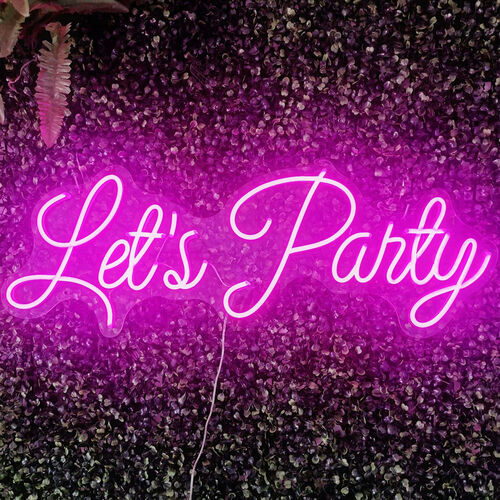 "Let's Party" LED Sign