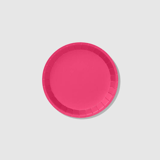 Hot Pink Small Paper Plates