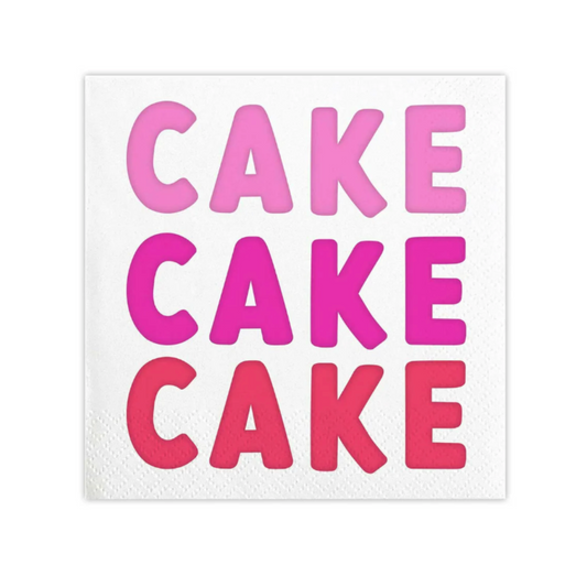 Beverage Napkins - Cake Cake Cake