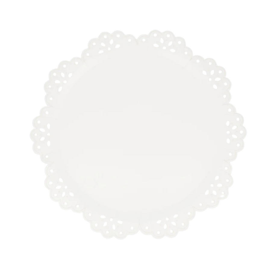 Broderie Anglaise Lace White Side Plates