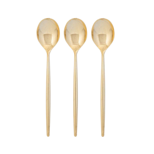 Chic Round Gold Spoons