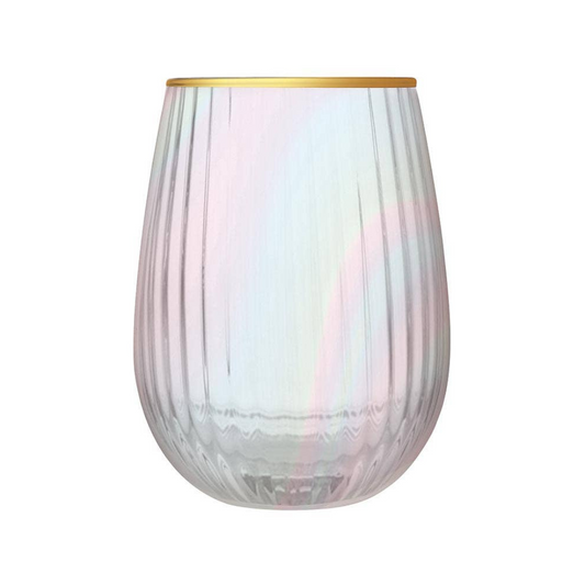Glass Beveled Stemless