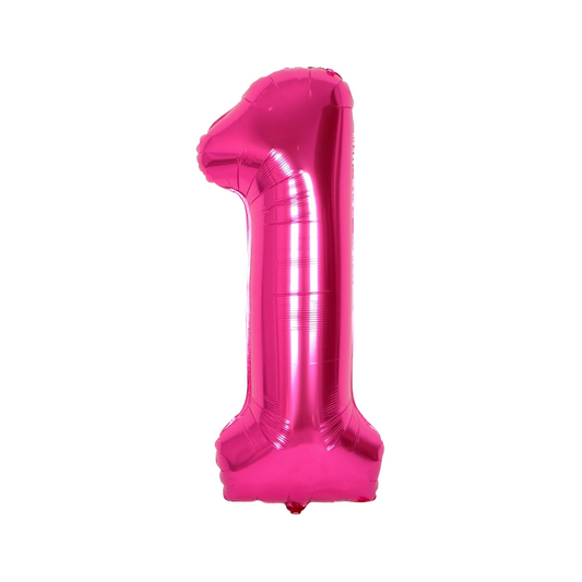 Hot Pink Mylar Number