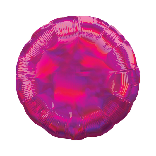 Iridescent Magenta Circle Balloon