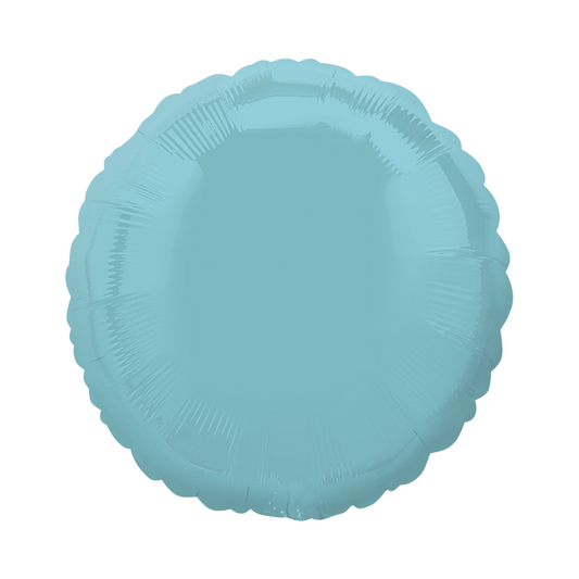Iridescent Pearl Light Blue Circle Balloon