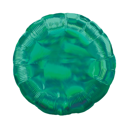 Iridescent Green Circle Balloon