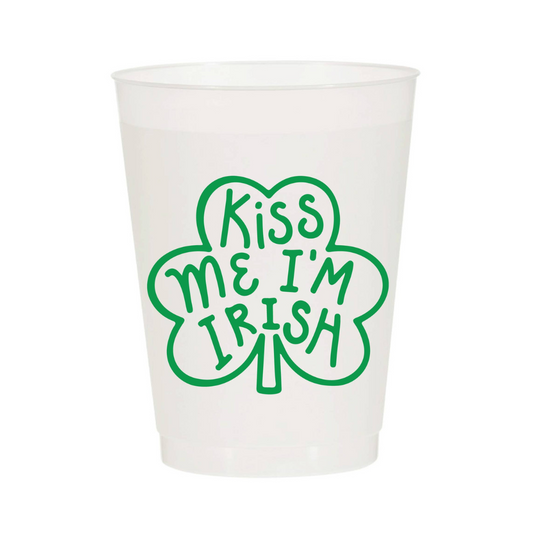 Kiss Me I'm Irish St. Patricks Cups