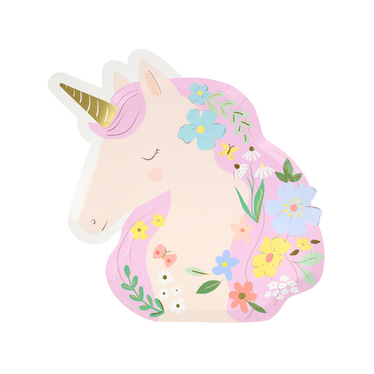 Meadow Unicorns Shaped Plates