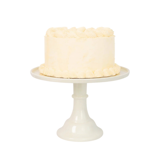 Melamine Cake Stand- Linen White