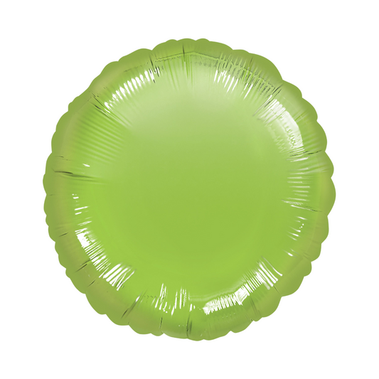 Metallic Lime Green Circle Balloon