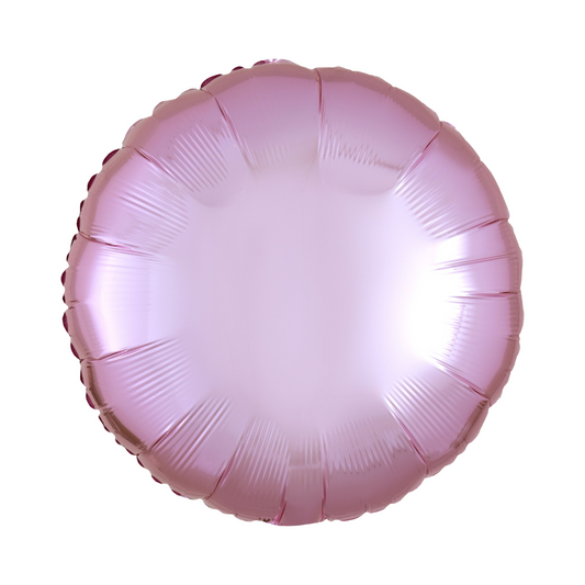 Metallic Pastel Pink Circle Balloon