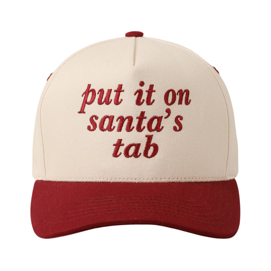 Red Put It On Santa's Baseball Cap