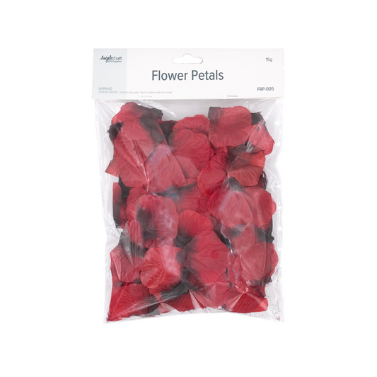 Red Fabric Flower Petals