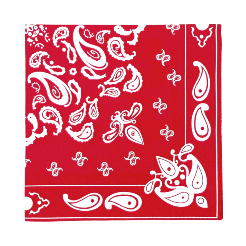 Red Bandana Napkins