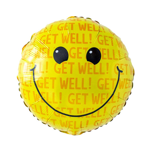 Smiley Get Well Soon Balloon