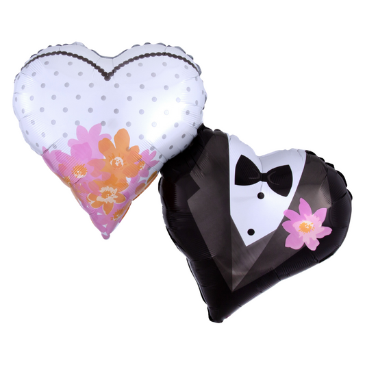 Wedding Couple Hearts Balloon