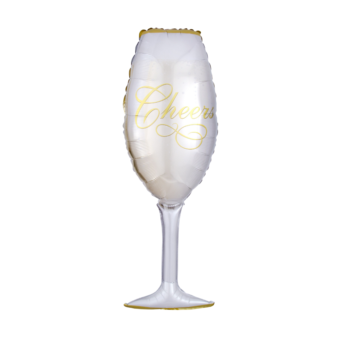 Champagne Glass Balloon White