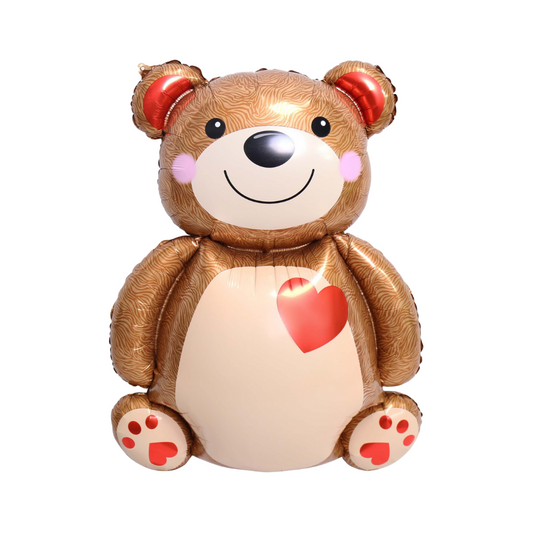 Bear with Heart Balloon