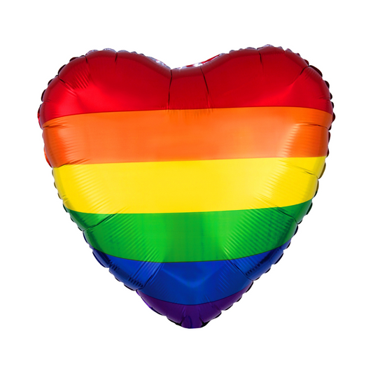 Rainbow Heart Balloon
