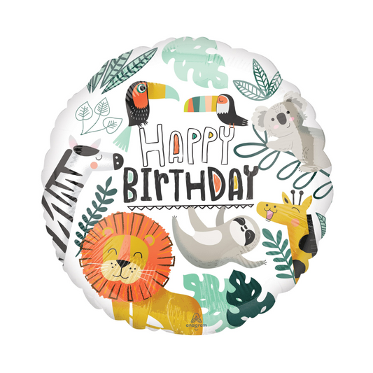 Happy Birthday Jungle Balloon