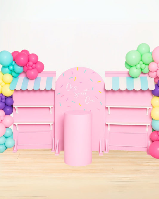 One Sweet One Candy Cart Backdrop