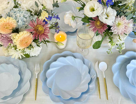 Sky Blue Dinner Plate