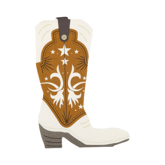 PLBCW38 - Cowboy Boot Shaped Guest Napkin