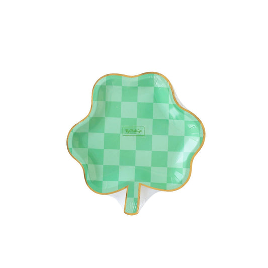 Checkered Shamrock Plate