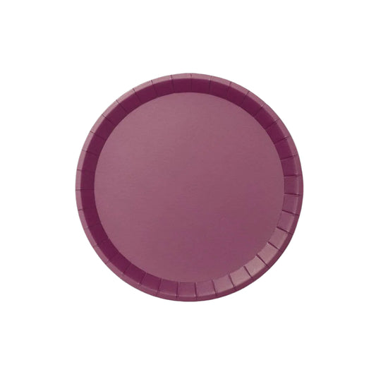 Plum Paper Party Plates