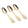 Venetian Design Gold Plastic Spoons