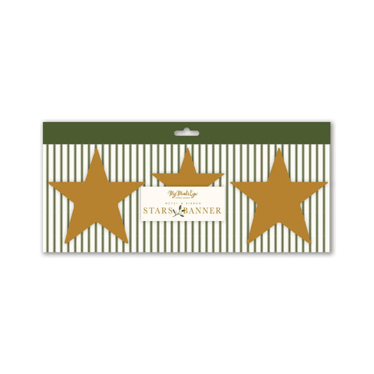 Christmas Metal Stars Banner