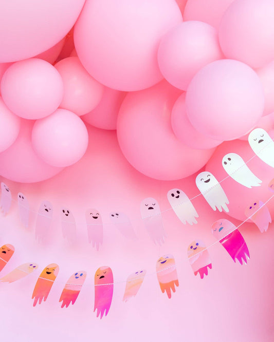 Happy Haunting Iridescent Banner Set